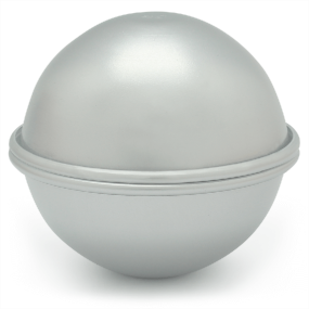 Pompe à bain métallique sphère de moule 4,5 cm