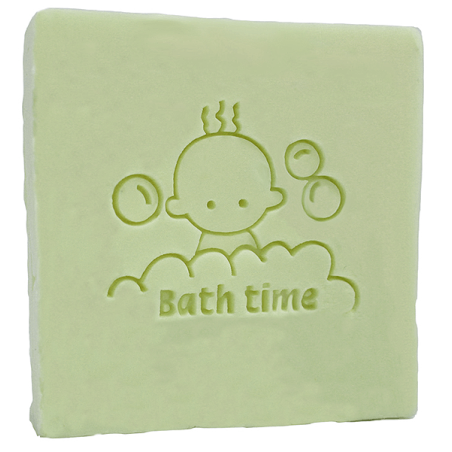 En Gran Velada puedes comprar sellos para jabones artesanales, como este modelo infantil "Bath Time" ¡Fáciles de usar! Amplio ca