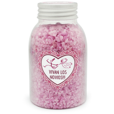 Se original y regala sales aromaticas personalizadas como detalle de boda. Un practico regalo a buen precio. Colores a elegir. E