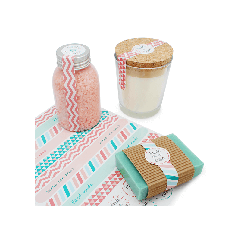En Gran Velada puedes comprar pegatinas para packaging, como este modelo estilo washi-tape. Amplio catálogo de pegatinas. Envíos