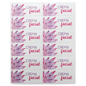 Pegatinas crema facial