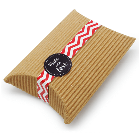 En Gran Velada puedes comprar pegatinas para el packaging, como este modelo combinable hecho con amor. Amplio catálogo de pegati