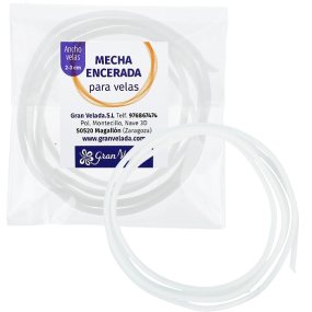 Mèche de bougie cirée 2-3 cm