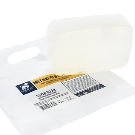 Base de jabón de glicerina transparente, libre de SLS y no se oxida. ¡Crea tus propios jabones fácilmente con calidad premium y 