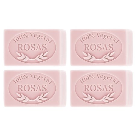 Comprar en Gran Velada molde jabones de petalos de rosa. Un molde de silicona para hacer comodamente 4 pastillas de jabon de est