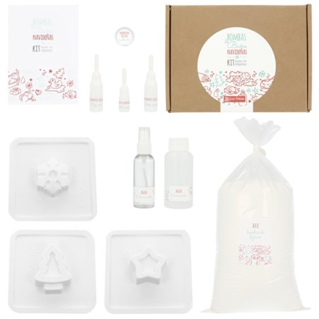 ¡Crea tus propias bombas de baño de Navidad con nuestro kit completo! Aprende y disfruta haciendo tus propios regalos. ¡Envíos r