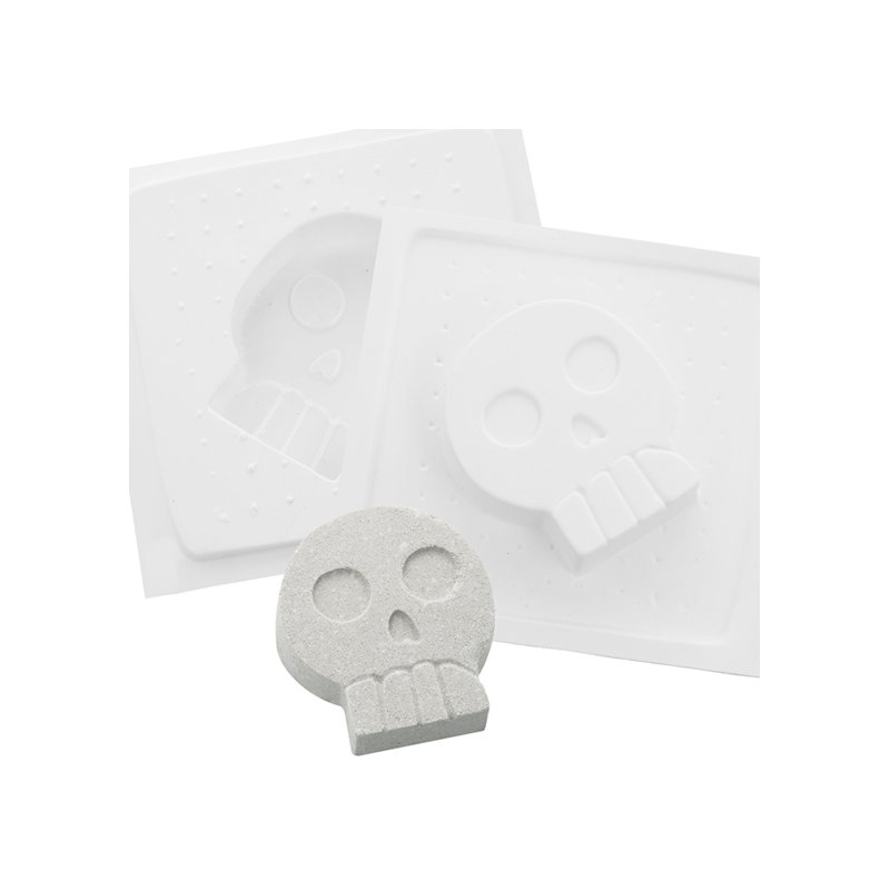 Descubre en Gran Velada moldes originales para crear tus propias bombas de baño, incluyendo diseños de calaveras. ¡Todos los mat