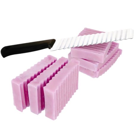 Cuchillo para cortar jabón con hoja ondulada de metal. Resistente y fácil de usar. ¡Compra ahora con envíos rápidos y crea con p