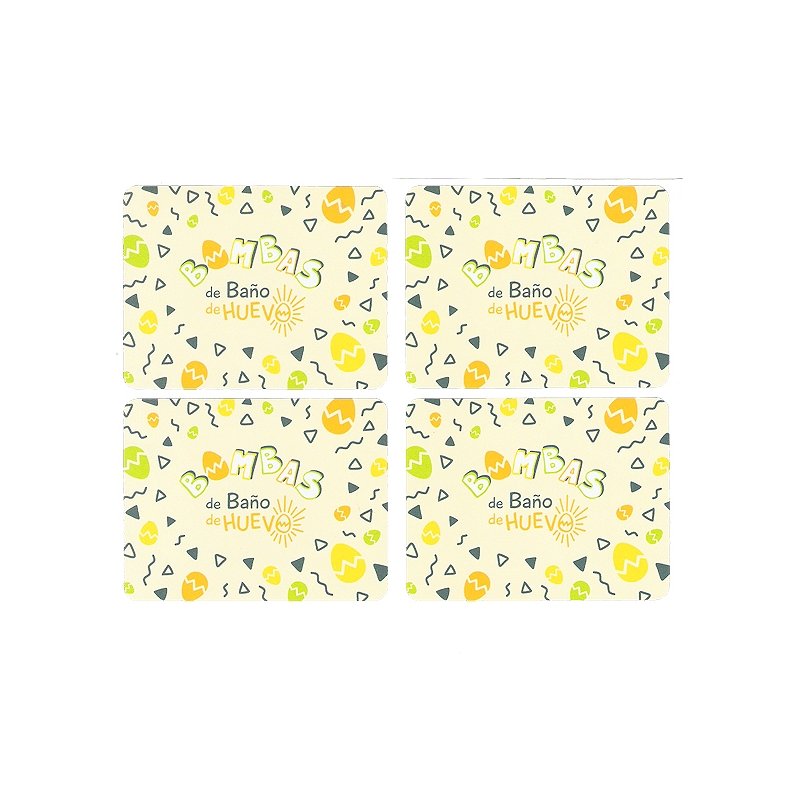 En Gran Velada puedes comprar pegatinas para el packaging de tus bombas de baño en forma de huevo. Ideales para hueveras. Amplio