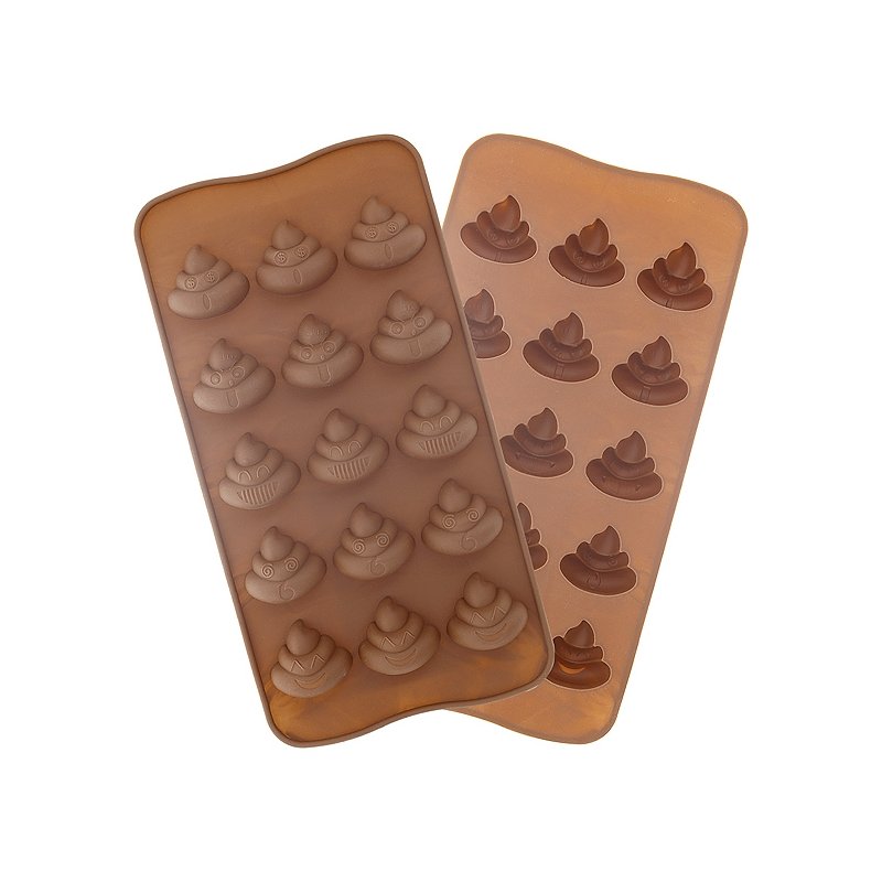 Molde de silicona en forma de emoji de caca. Ideal para todo tipo de manualidades divertidas. ¡Compra con envíos rápidos! - Cómo