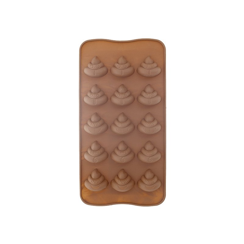 Molde de silicona en forma de emoji de caca. Ideal para todo tipo de manualidades divertidas. ¡Compra con envíos rápidos! - Cómo