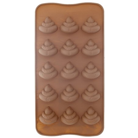 Molde de silicona en forma de emoji de caca. Ideal para todo tipo de manualidades divertidas. ¡Compra con envíos rápidos! - Cómo