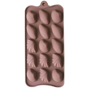 Molde silicone 15 conchas do mar