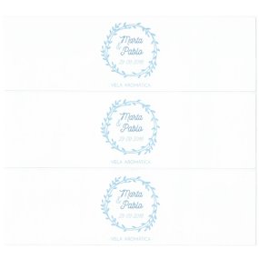Adesivos para personalizar coroa floral para latas