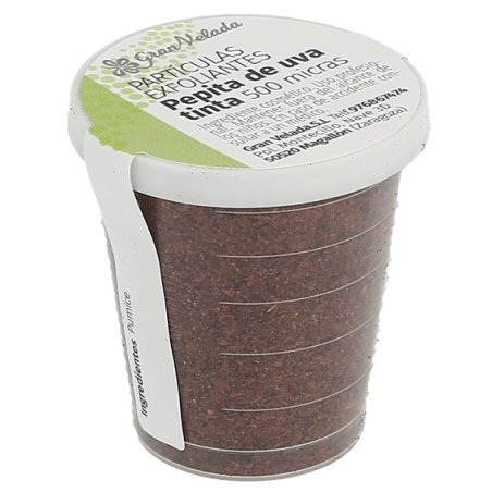 En Gran Velada puedes comprar piel de uva molida a granel para hacer exfoliante. Son particulas de uva de 500 micras. Envios rap