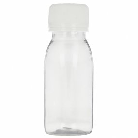 Garrafa basica pet 60 ml rosca branca inviolavel