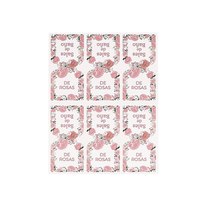 Descubre en Gran Velada nuestras exclusivas pegatinas para sales de baño de rosas. Perfectas para dar el toque final a tus creac