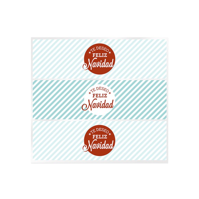 En Gran Velada puedes comprar pegatinas Feliz Navidad para el packaging de tus regalos. Este modelo es verde. Amplio catálogo. E