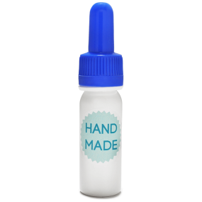 Frasco pet branca 15 ml tampa conta-gotas azul