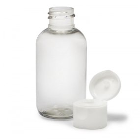 Frasco pet boston 55 ml tampa flip-top