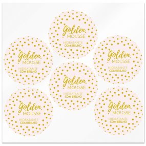 Pegatinas golden mousse