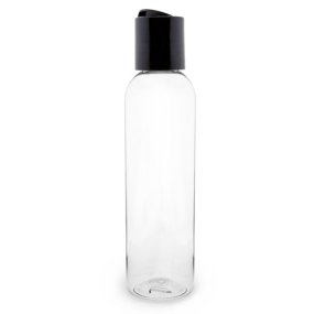 Garrafa pet 150 ml tampa disc-top preto