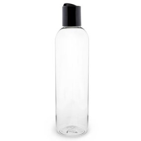 Garrafa pet 250 ml tampa disc-top preto