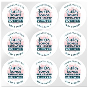 Adesivos personalizados juntos somos mais fortes
