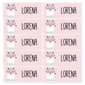 Adesivos personalizados lhama