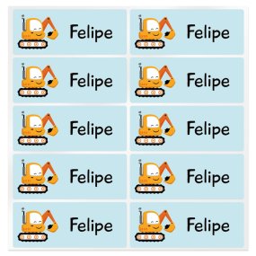 Adesivos personalizados pa escavadora