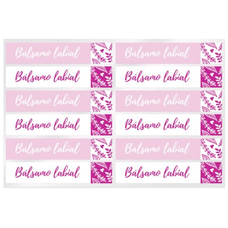 Pegatinas para decorar bálsamos labiales. Amplio catálogo de diseños y servicio de personalización. ¡Compra con envíos rápidos y