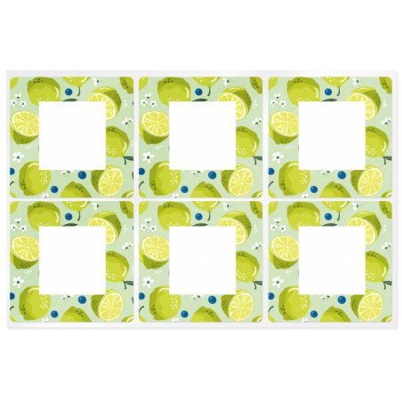 En Gran Velada puedes comprar pegatinas para packaging, como este modelo "citrus" con limones. Diseños exclusivos. Envíos rápido