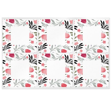 En Gran Velada puedes comprar pegatinas para packaging, como este modelo spring en formato cuadrado. Diseños exclusivos. Envíos 