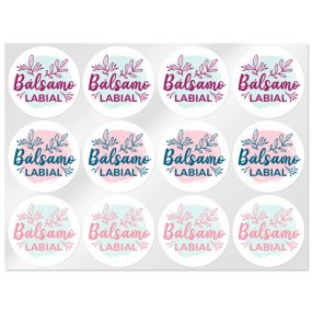 Adesivos para balsamo labial