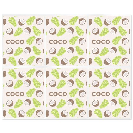 En Gran Velada puedes comprar pegatinas para el packaging de tus labiales, como estas de coco. Amplio catálogo. Diseños exclusiv