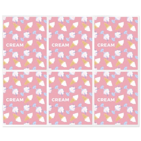 En Gran Velada puedes comprar pegatinas para el packaging de tus labiales, como estas de crema. Amplio catálogo. Diseños exclusi