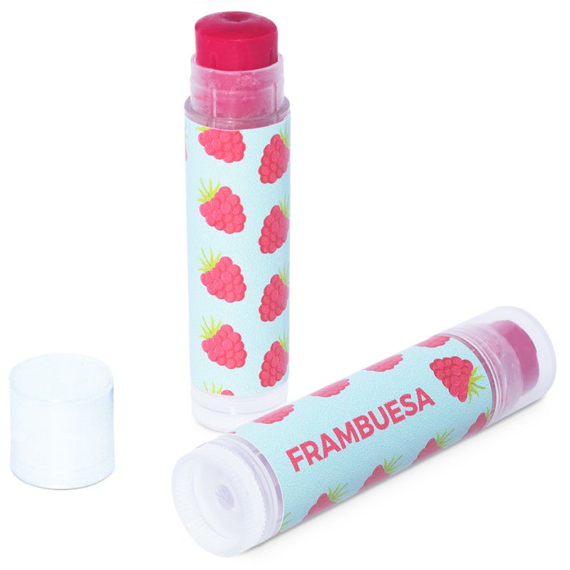 En Gran Velada puedes comprar pegatinas para el packaging de tus labiales, como estas de frambuesa. Amplio catálogo. Diseños exc