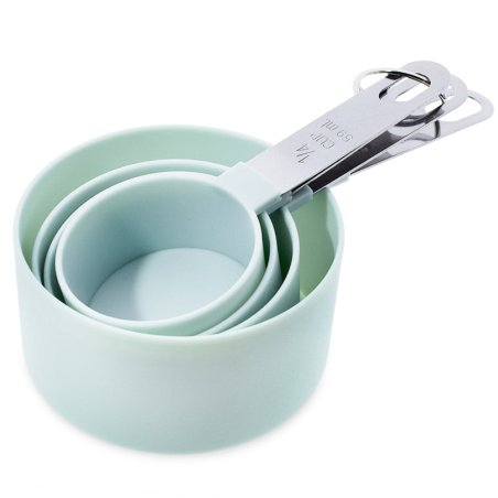 Set medidor de 4 cazos de 59 ml a 236 ml en plástico y acero inoxidable. Utensilios de calidad. ¡Compra con envíos rápidos y mid
