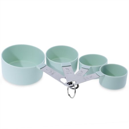 Set medidor de 4 cazos de 59 ml a 236 ml en plástico y acero inoxidable. Utensilios de calidad. ¡Compra con envíos rápidos y mid