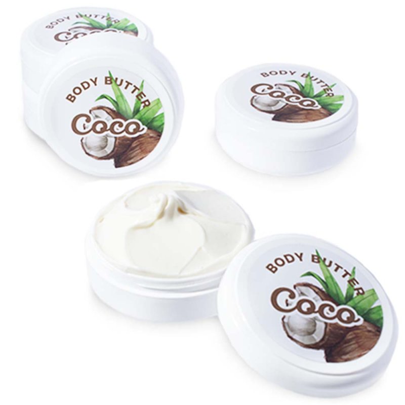 En Gran Velada puedes comprar etiquetas para tus cosméticos diy, como este modelo "Body butter de coco". Diseños exclusivos. Env