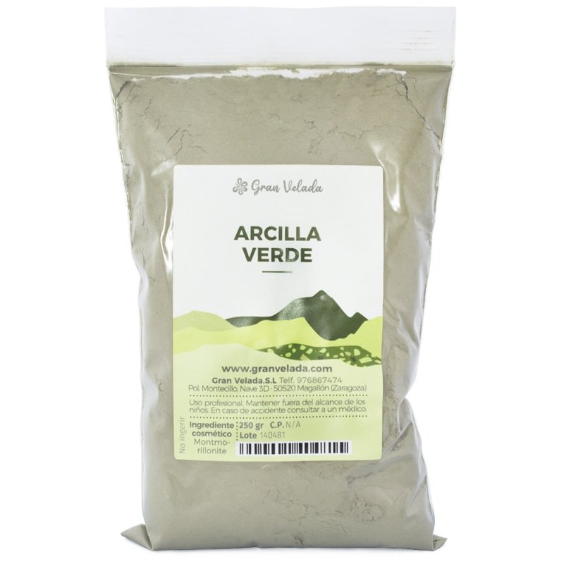 Venta de arcilla verde para hacer mascarillas caseras. ¡Calidad y buen precio! Tienda online con materiales para cosmética natur