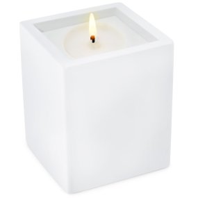 Molde portavelas cubo