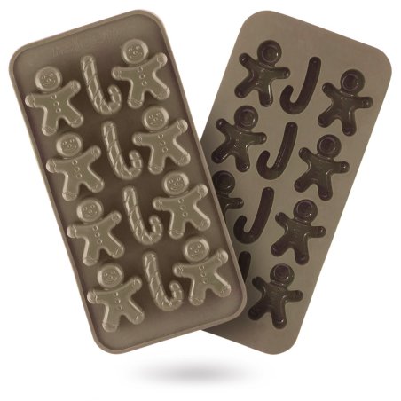 Molde de silicona navideño para galletas y bastones. Muy fácil de usar y con envío rápido. ¡Crea figuras festivas en casa! - Cóm