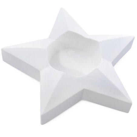 En Gran Velada puedes comprar moldes de silicona para hacer portavelas, como este en forma de estrella de Navidad. ¡Fácil de usa
