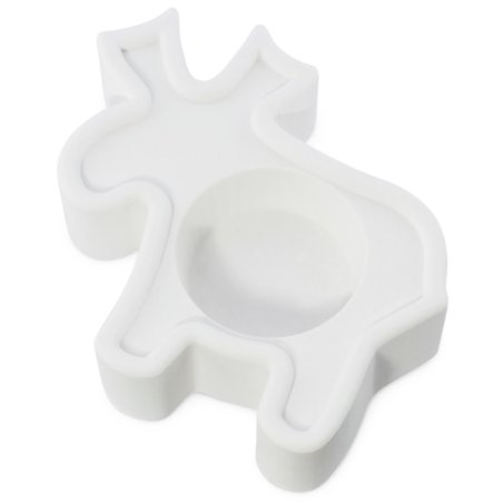 ¡Crea portavelas navideños únicos con nuestros moldes de silicona, como este adorable reno! Hazlo fácilmente y recibe tu pedido 