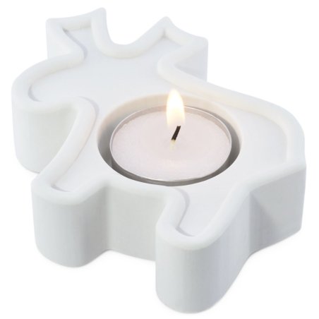 ¡Crea portavelas navideños únicos con nuestros moldes de silicona, como este adorable reno! Hazlo fácilmente y recibe tu pedido 