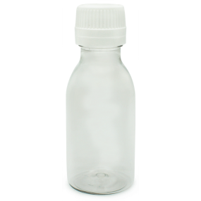 Frasco pet 100 ml tampa obturador redutora inviolavel por atacado