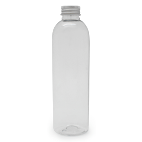 Frasco pet alta 250 ml tampa rosca de aluminio por atacado