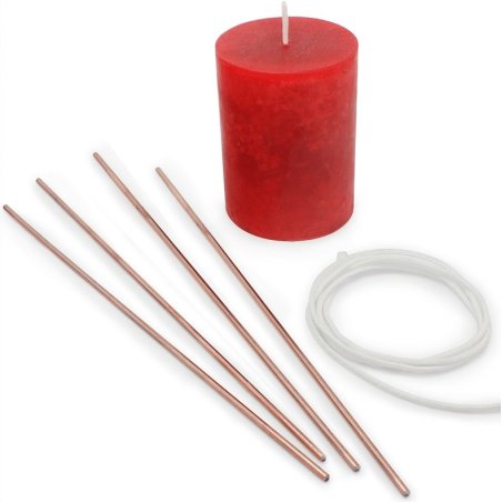 En Gran Velada puedes comprar varilla guia para hacer velas. Es de 3 mm y de metal. ¡Muy fácil de usar te ayudará a colocar las 