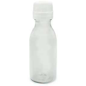 Garrafa basica pet 60 ml tampa obturador redutora inviolavel por atacado
